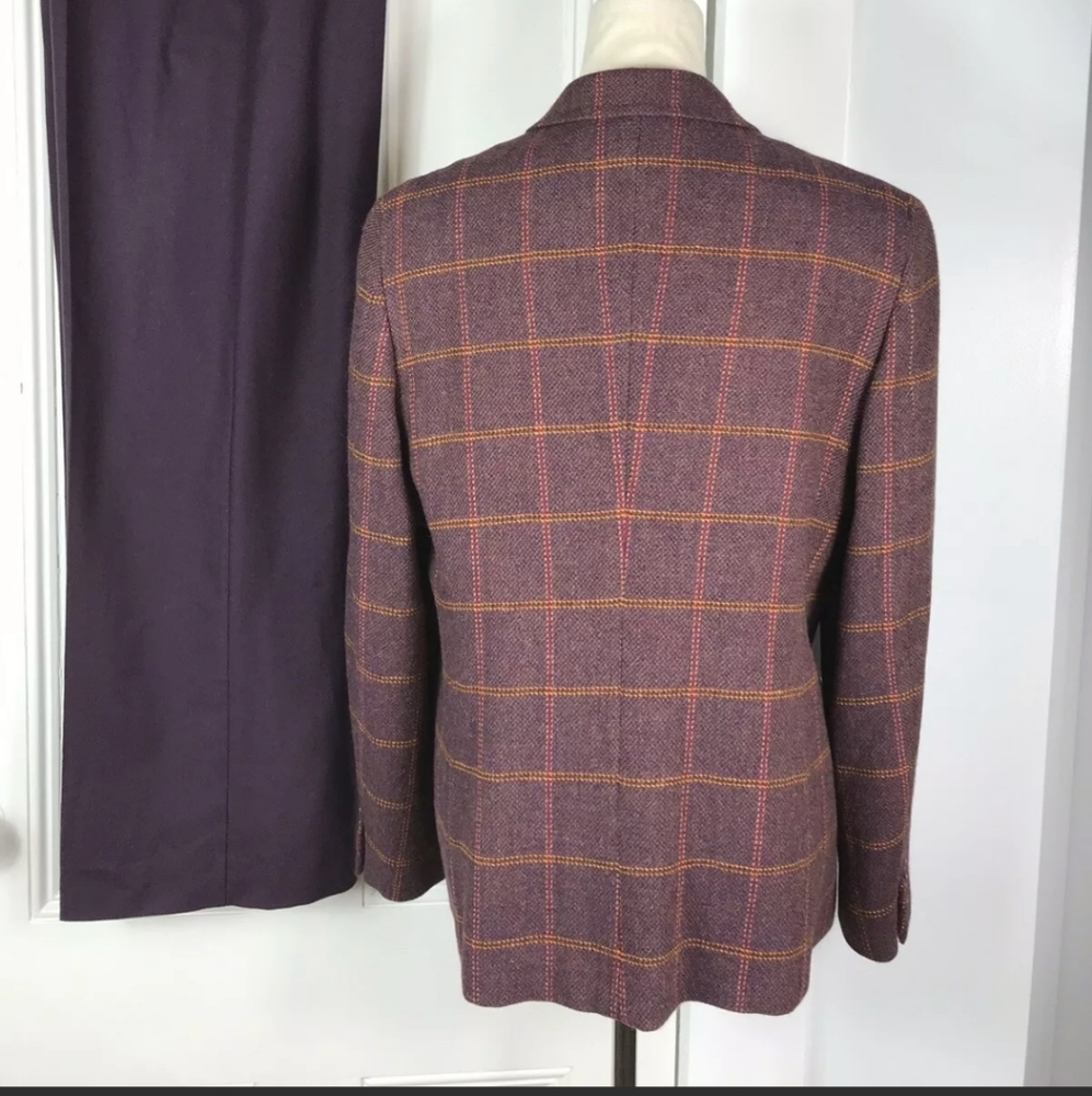 Max Mara Alpaca Window Pane Blazer Jacket - Picture 5 of 13